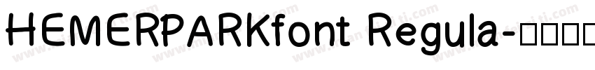 HEMERPARKfont Regula字体转换
